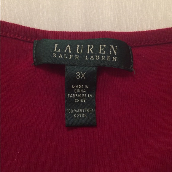Ralph Lauren long sleeve shirt w/gold hardware, 3X - Picture 6 of 7